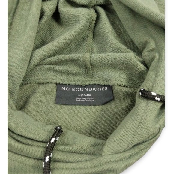 No Boundaries Mens Medium Short Sleeve Green Hoodie New - Picture 10 of 10